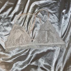 White lace bralette!